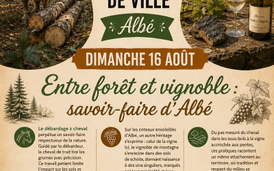 Dimanche 16 août, entre forêt et vignoble : savoir-faire d’Albé :